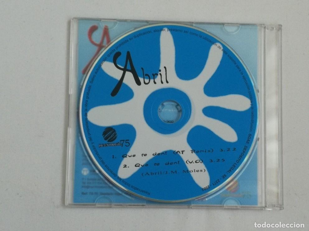 CDs de m&uacute;sica: ABRIL - QUE TE DEN! - REMIX - CD SINGLE - 2 TEMAS - Foto 4