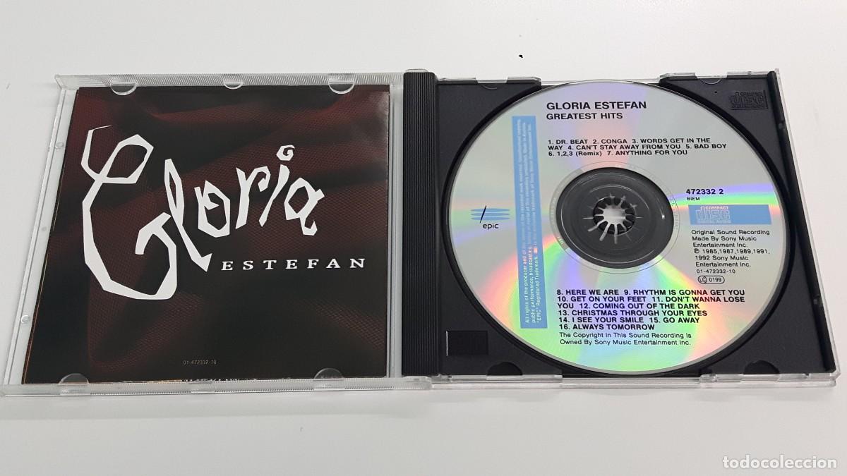 CDs de m&uacute;sica: CD GLORIA ESTEFAN - GREATEST HITS - 1992 - Foto 2
