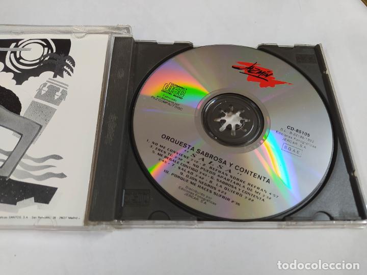 CDs de m&uacute;sica: ORQUESTA SABROSA Y CONTENTA. SALSA. CD. TDKCD213 - Foto 2