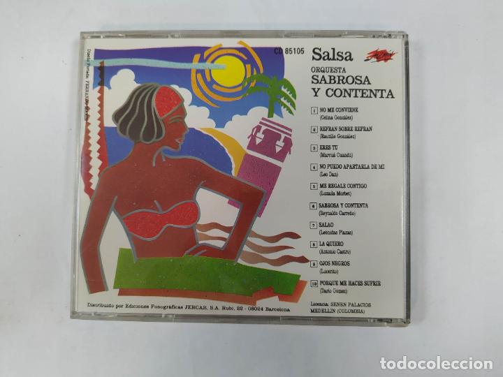 CDs de m&uacute;sica: ORQUESTA SABROSA Y CONTENTA. SALSA. CD. TDKCD213 - Foto 3