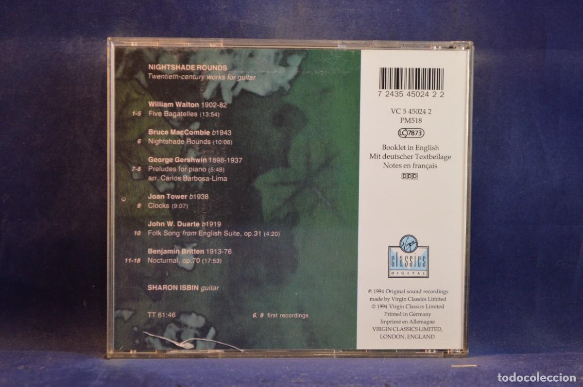 CDs de m&uacute;sica: SHARON ISBIN - NIGHTSHADE ROUNDS - CD - Foto 2