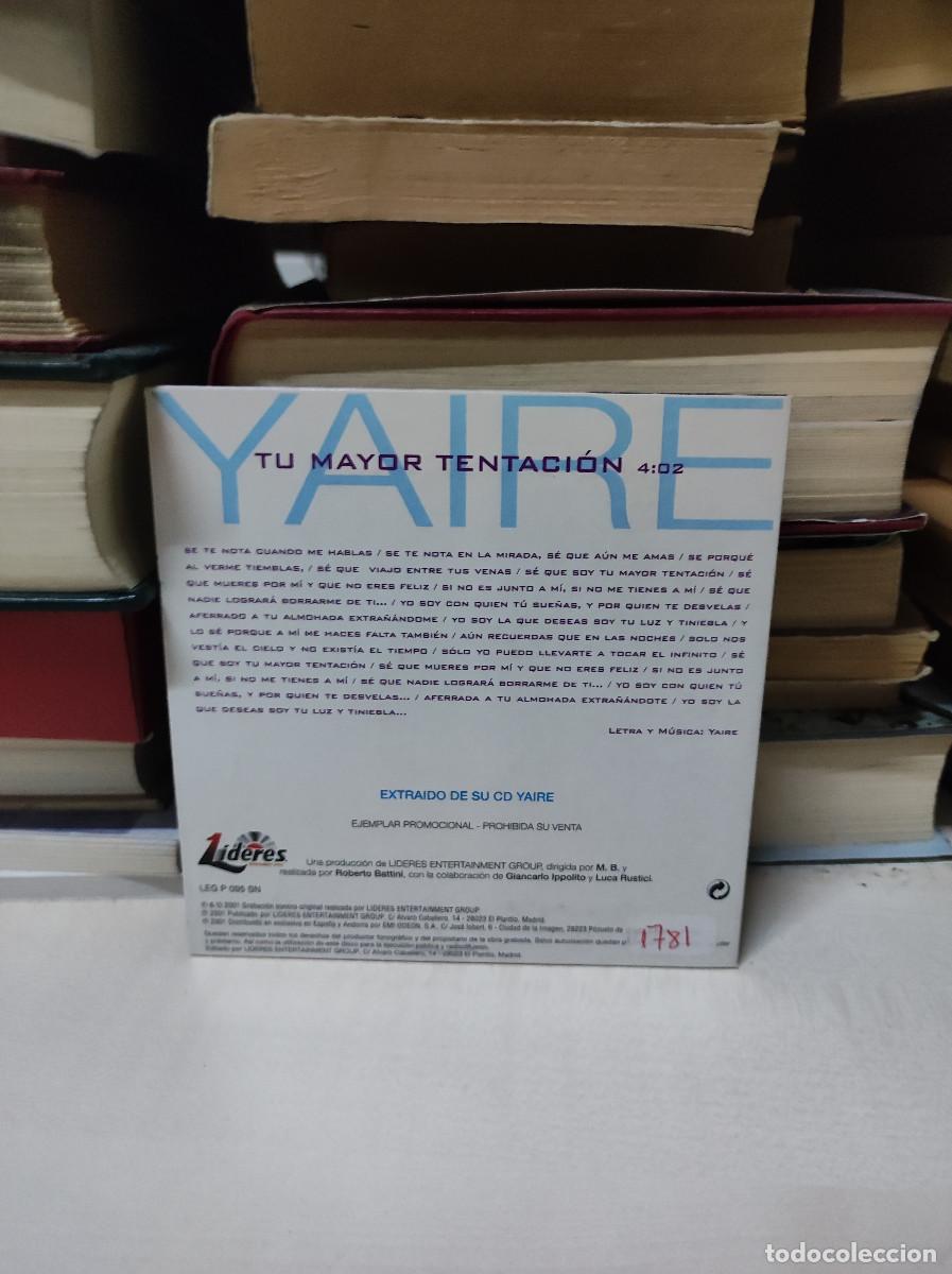 CDs de m&uacute;sica: YAIRE TU MAYOR TENTACION - Foto 2