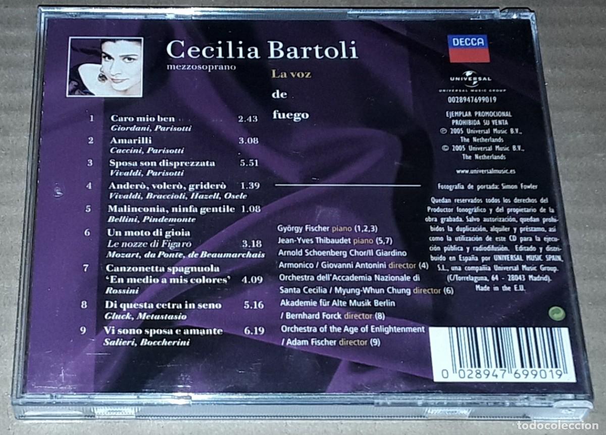 CDs de m&uacute;sica: CD - CECILIA BARTOLI - LA VOZ DE FUEGO - Foto 2