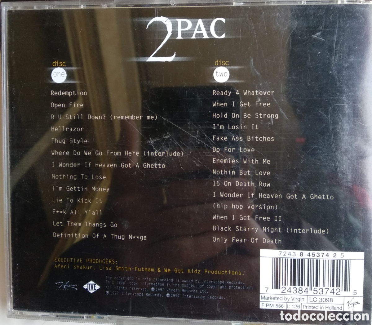 CDs de m&uacute;sica: *2PAC, RU STILL DOWN?, HOLLAND, VIRGIN, 1997 - Foto 2