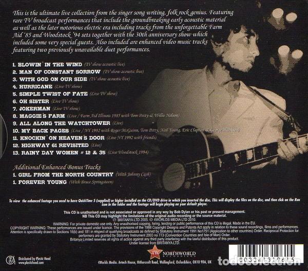 CDs de m&uacute;sica: CD bOB DYLAN - Live On Air - - Foto 2