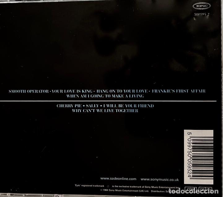 CDs de m&uacute;sica: SADE, DIAMOND LIFE. CD UK 1984 - Foto 2