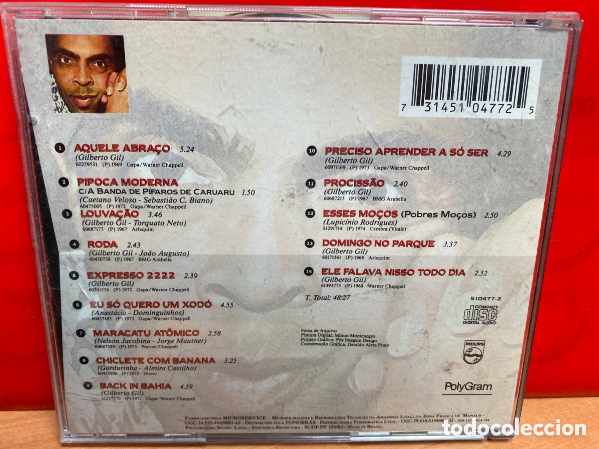 CDs de m&uacute;sica: Gilberto Gil - Minha Hist&oacute;ria (CD, Comp) - Foto 2