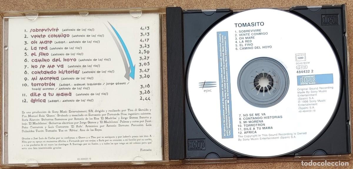 CDs de m&uacute;sica: TOMASITO - TOMASITO (CD) 1996 - 12 TEMAS - Foto 2