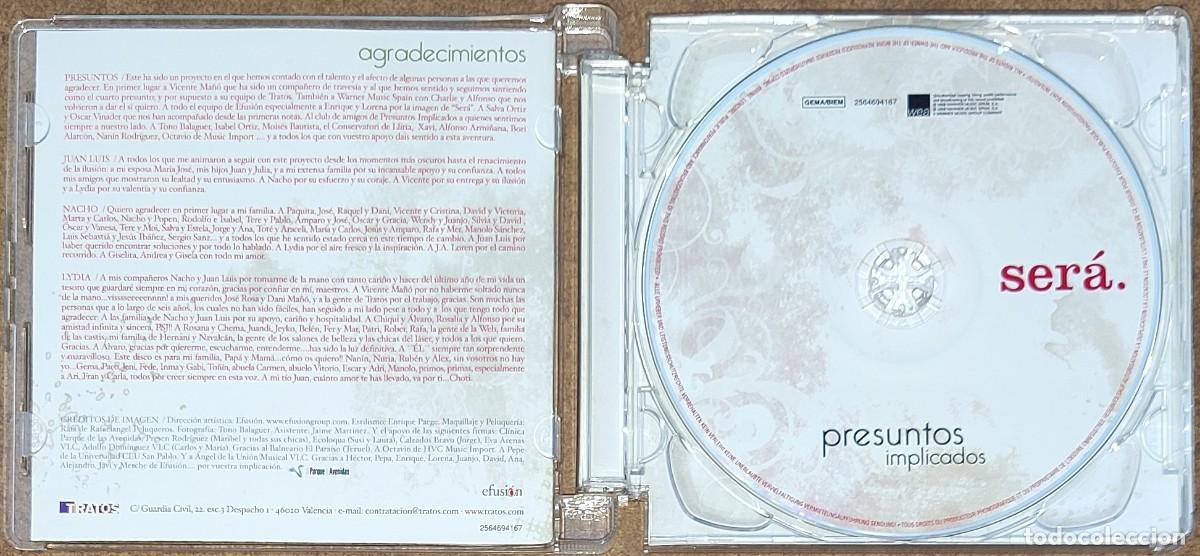 CDs de m&uacute;sica: PRESUSNTOS IMPLICADOS - SER&Aacute; (CD) 2008 - 14 TEMAS - Foto 2
