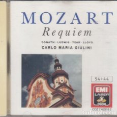 CDs de Música: MOZART REQUIEM - CARLO MARIA GIULIANI / DONATH / LUDWIG / TEAR / LLOYD - CD EMI. Lote 371646961