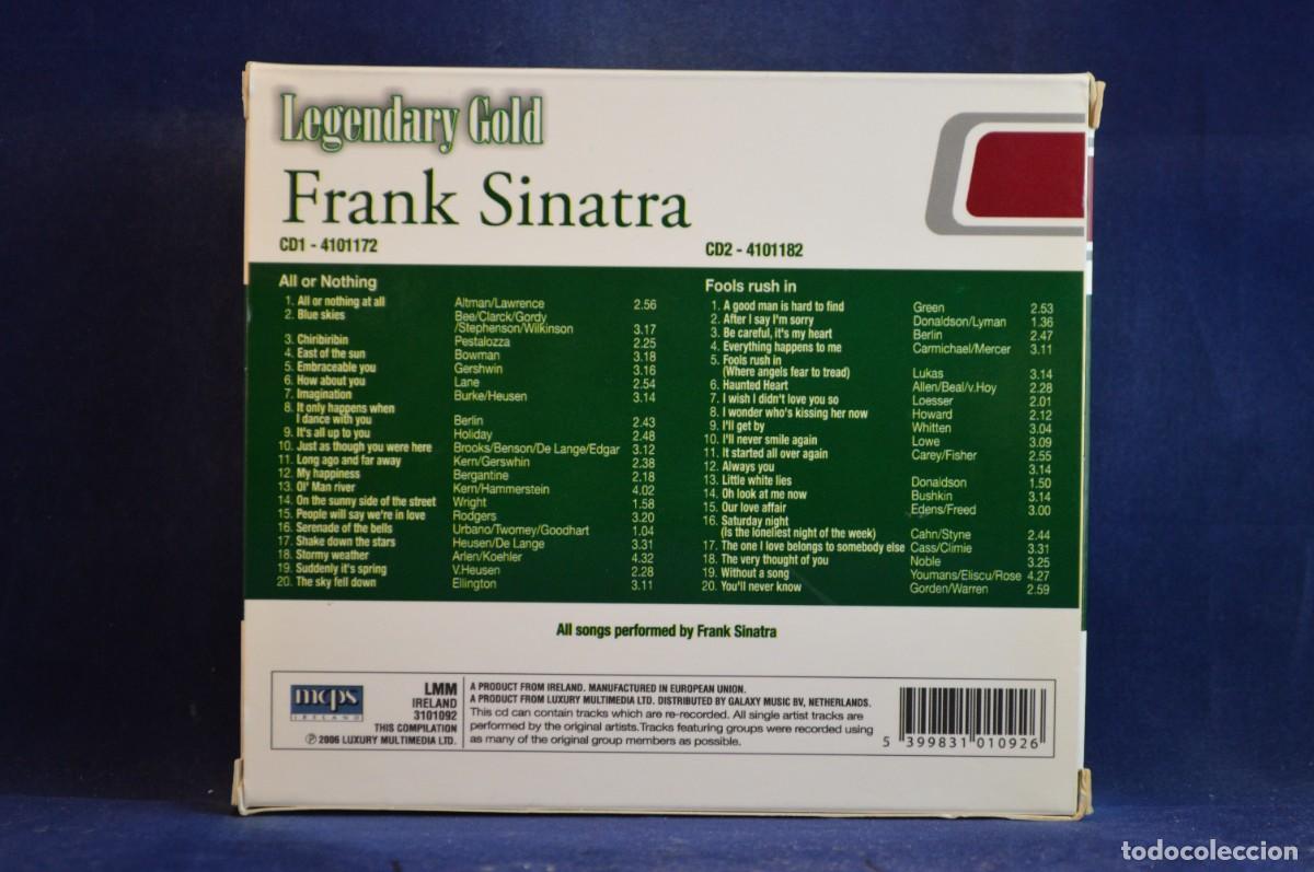 CDs de m&uacute;sica: FRANK SINATRA - LEGENDARY GOLD, 40 ORIGINAL CLASSICS - 2 CD - Foto 2