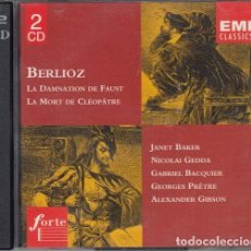 CDs de Música: BERLIOZ - LA MALDICION DE FAUSTO + LA MUERTE DE CLEOPATRA - DOBLE CD - EMI. Lote 371659851