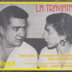 CDs de Música: LA TRAVIATA - GIUSEPPE VERDI - MARIA CALLAS, GIUSEPPE DI STEFANO DOBLE CD HARMONI MUNDI. Lote 371662741