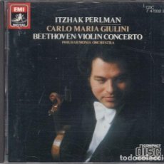 CDs de Música: BEETHOVEN CONCIERTO PARA VIOLIN - ITZHAK PERLMAN CARLO MARIA GIULIANI- CD EMI. Lote 371666986