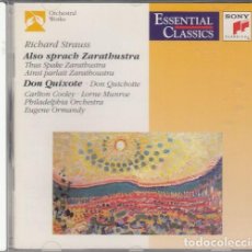 CDs de Música: ASI HABLO ZARATHUSTRA / DON QUIJOTE - RICHARD STRAUSS - EUGENE ORMANDY - CD. Lote 371675171