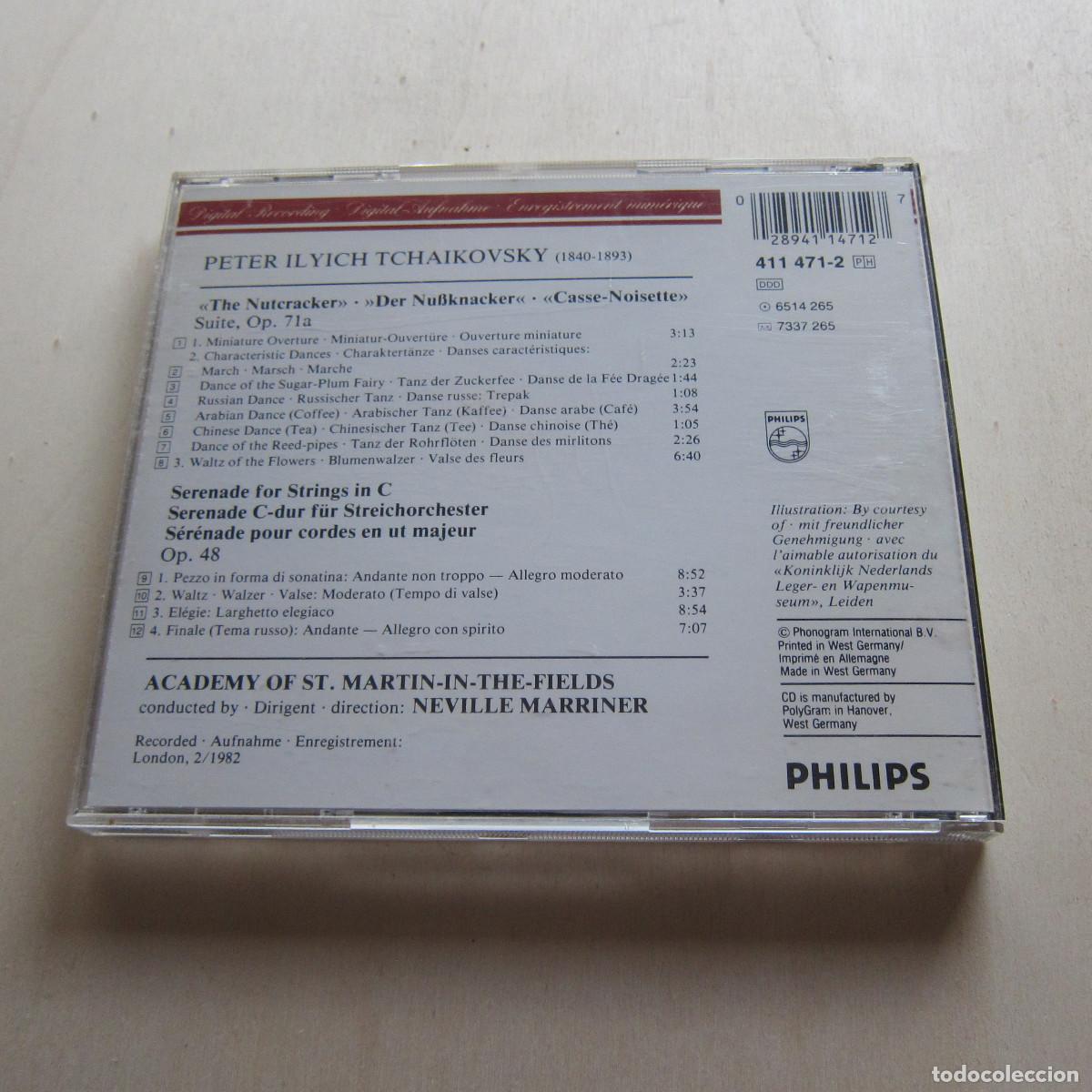 CDs de m&uacute;sica: TCHAIKOVSKY. NUTCRACKER - NEVILLE MARRINER (PHILIPS) CD - Foto 2
