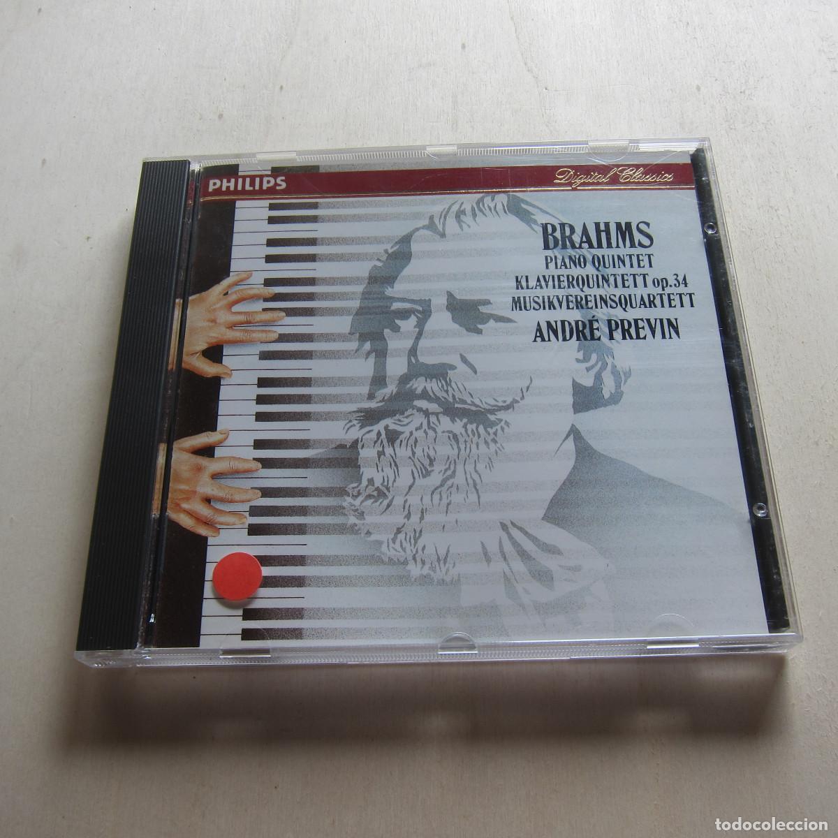 CDs de m&uacute;sica: BRAHMS. PIANO QUINTET - ANDRE PREVIN (PHILIPS) CD - Foto 1