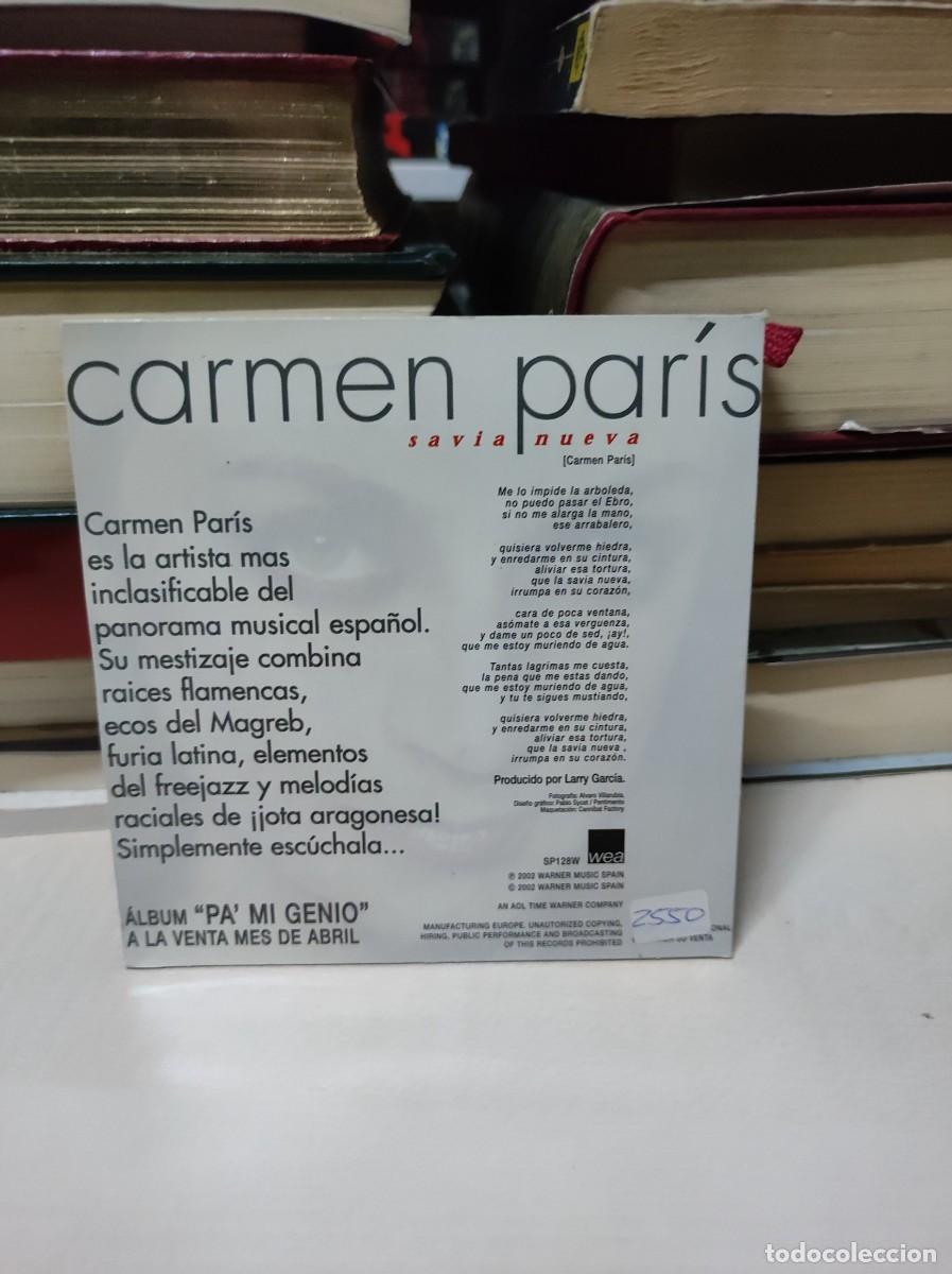 CDs de m&uacute;sica: Carmen Par&iacute;s &ndash; SAVIA NUEVA - Foto 2