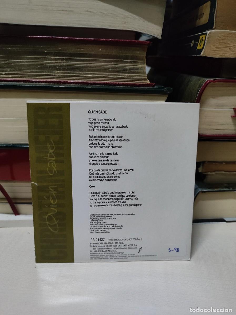 CDs de m&uacute;sica: Christian Meier &ndash; Qui&eacute;n Sabe - Foto 2