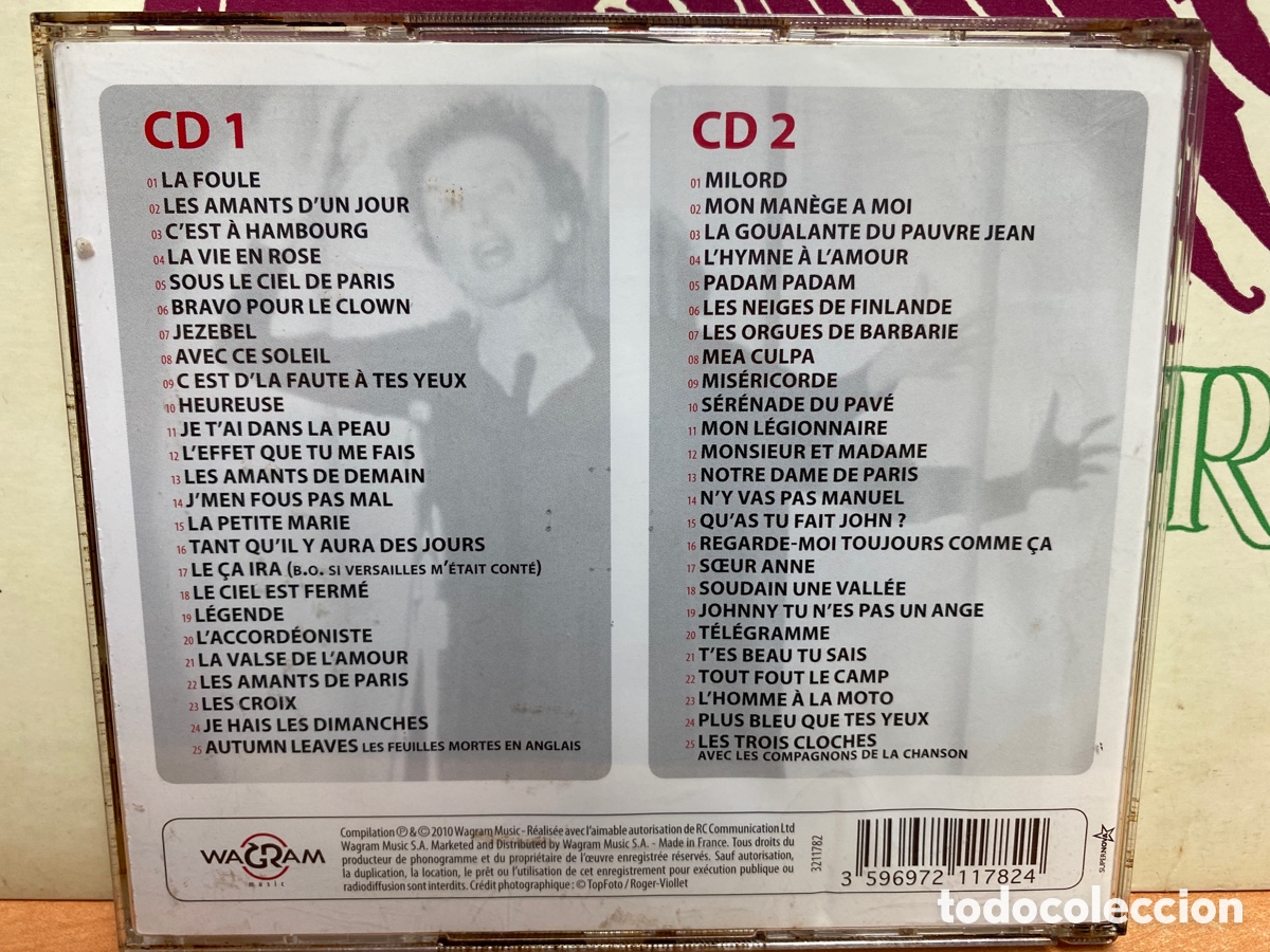 CDs de m&uacute;sica: Edith Piaf - Edith Piaf - L&eacute;gendes (2xCD, Comp) - Foto 2