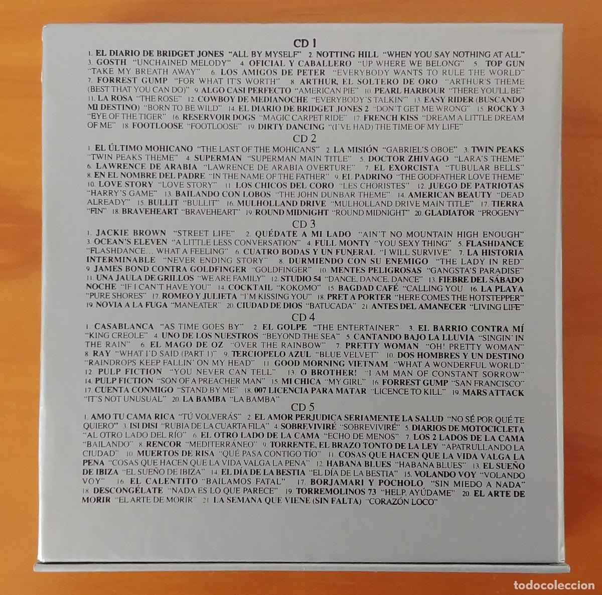 CDs de m&uacute;sica: LAS 101 CANCIONES DEL CINE - 5 CD BOXSET (2007) - Foto 2