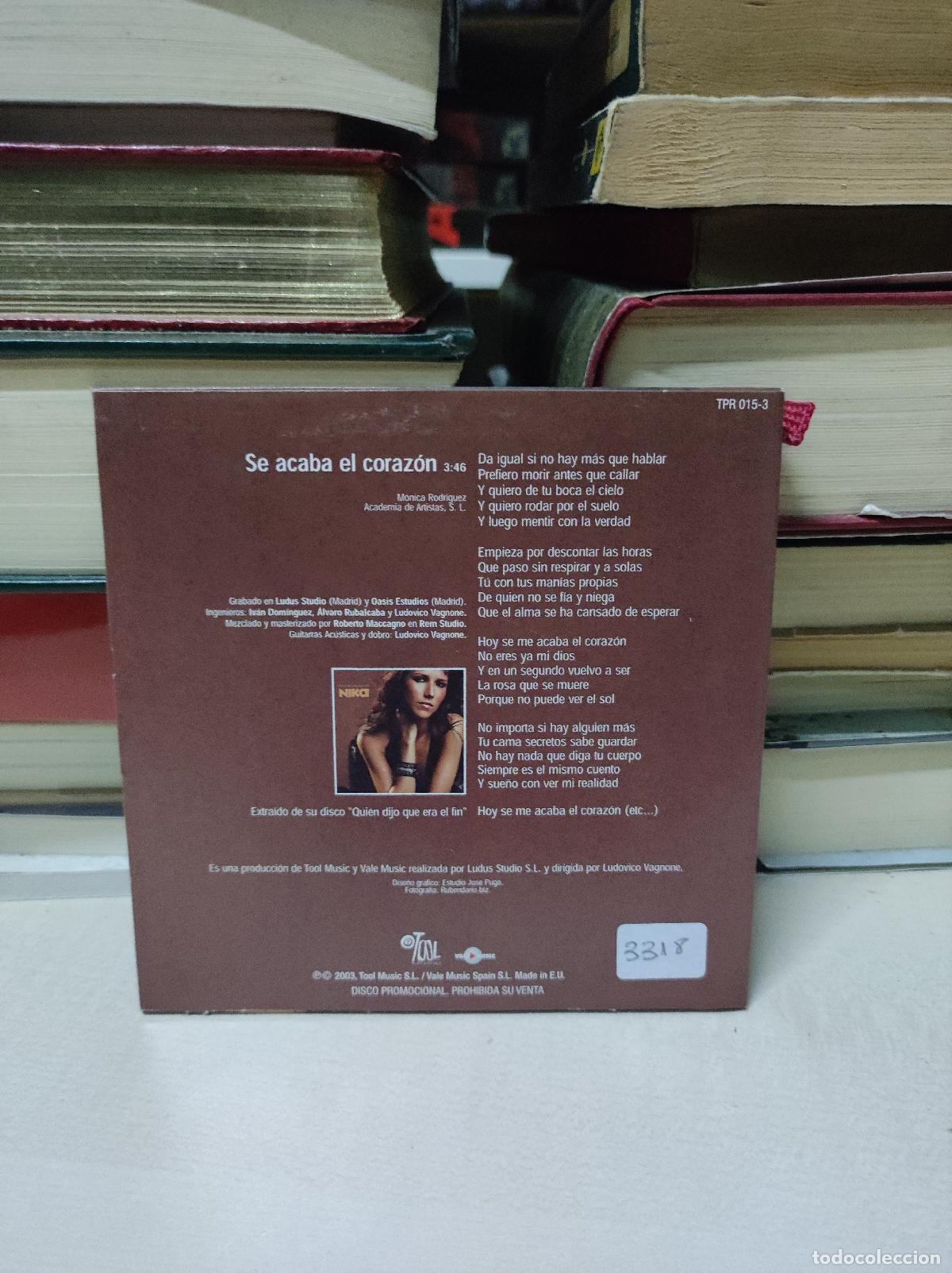 CDs de m&uacute;sica: Nika &ndash; Se Acaba El Coraz&oacute;n - Foto 2