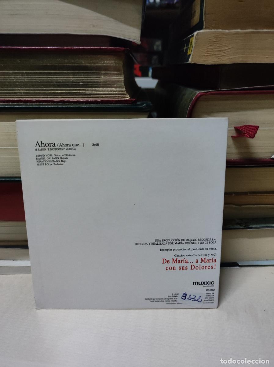 CDs de m&uacute;sica: Mar&iacute;a Jim&eacute;nez &ndash; Ahora - Foto 2