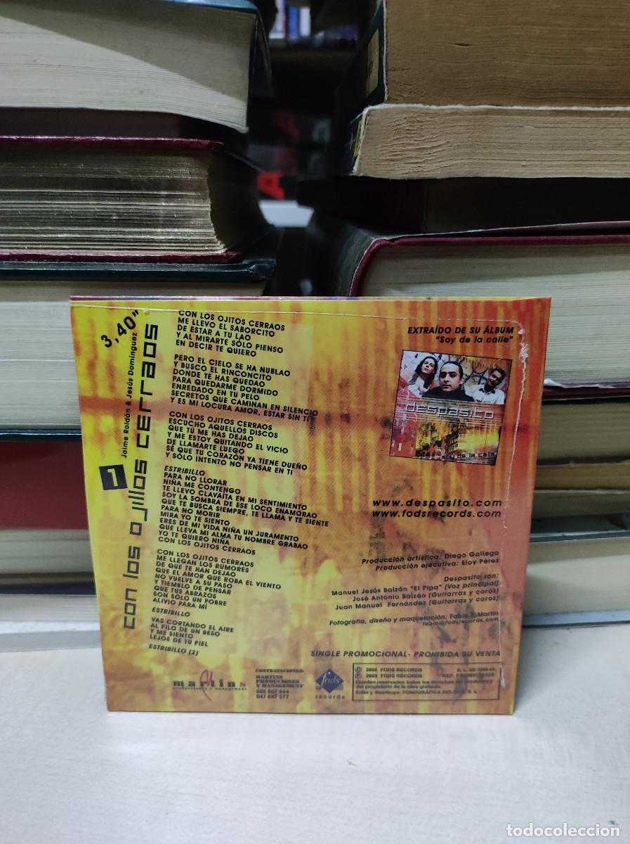 CDs de m&uacute;sica: CON LOS OJOS CERRADOS DESPASITO - Foto 2