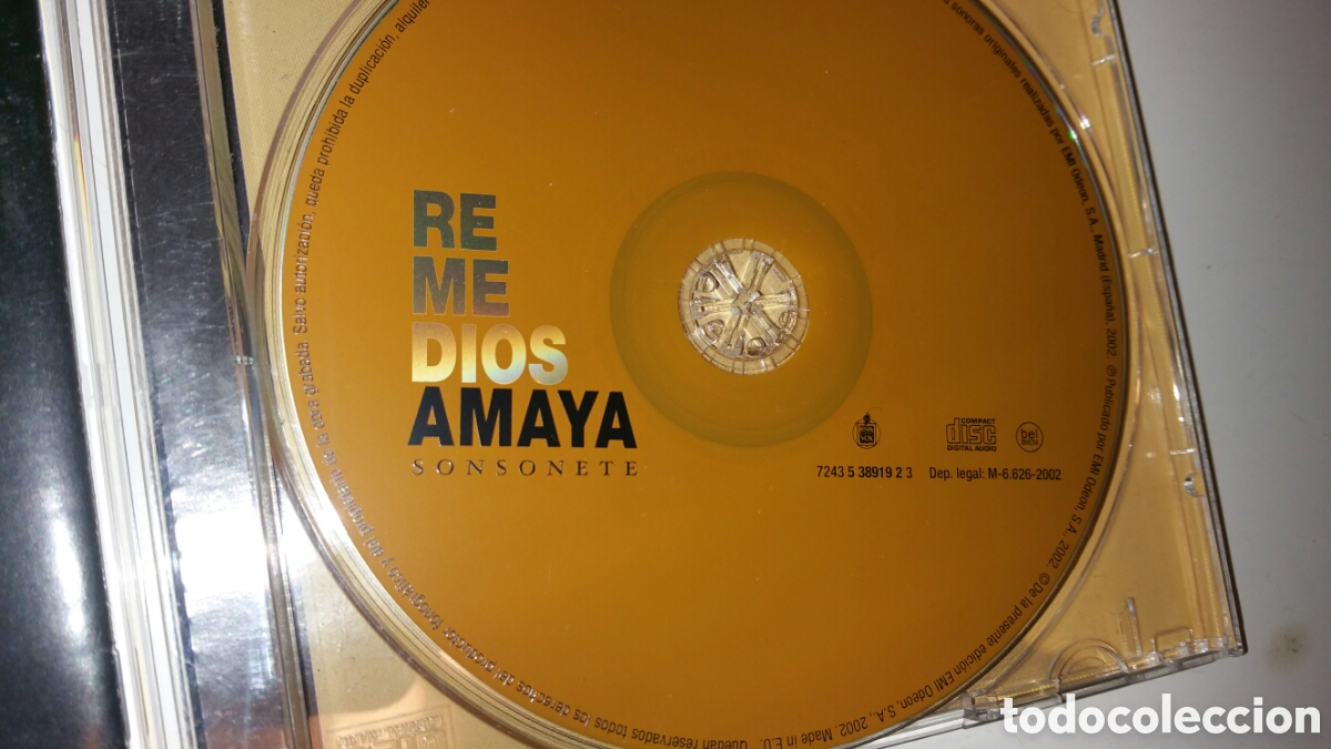 CDs de m&uacute;sica: Remedios Amaya. Sonsonete, EMI odeon, 2002. - Foto 4