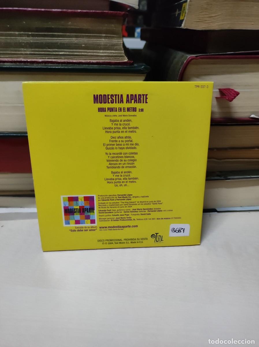 CDs de m&uacute;sica: Modestia Aparte &ndash; Hora Punta En El Metro - Foto 2
