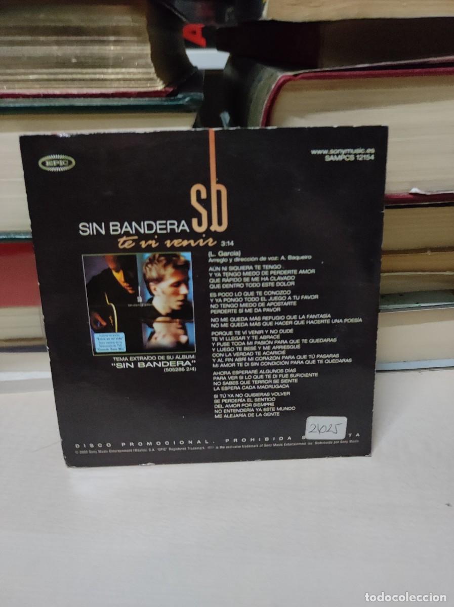 CDs de m&uacute;sica: sin bandera te vi venir - Foto 2