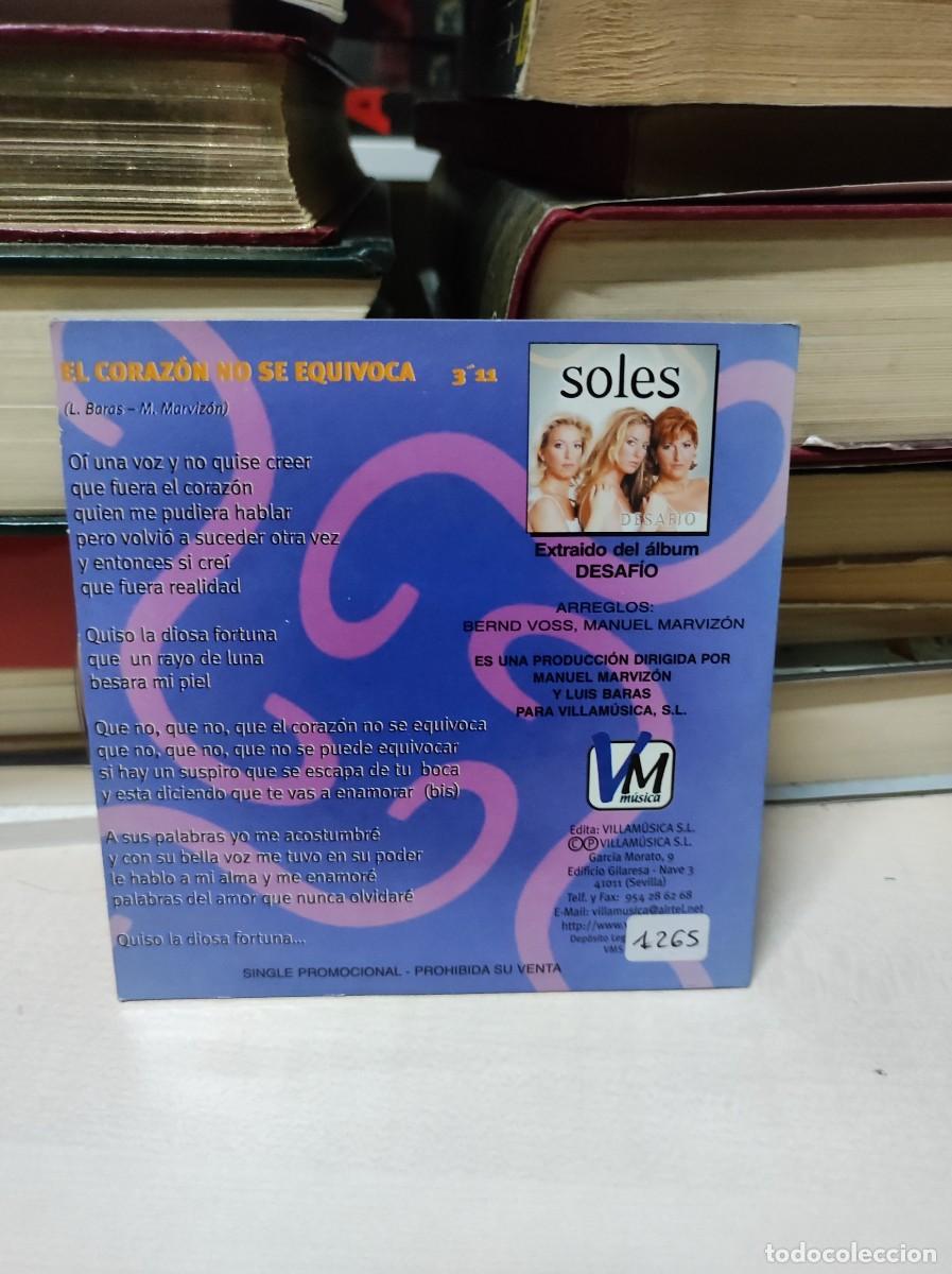 CDs de m&uacute;sica: Soles &ndash; El Coraz&oacute;n No Se Equivoca - Foto 2