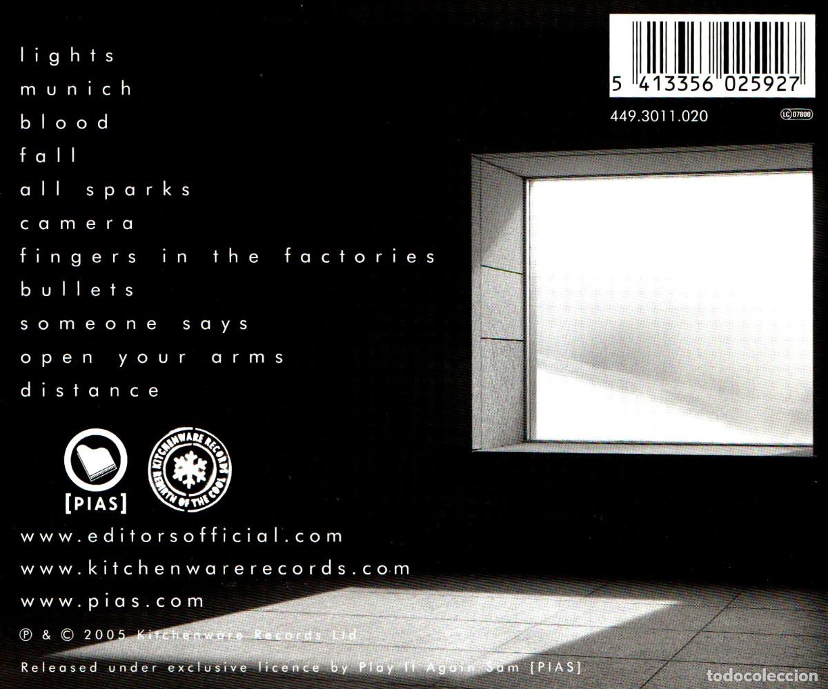 CDs de m&uacute;sica: �R925 - EDITORS. THE BACK ROOM. CD. - Foto 2