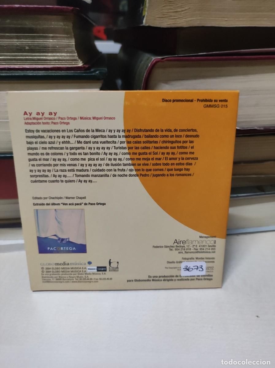 CDs de m&uacute;sica: PACO ORTEGA AY AY AY - Foto 2
