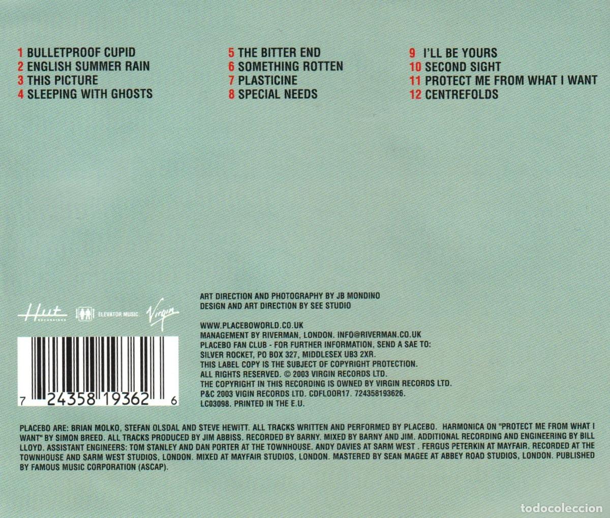CDs de m&uacute;sica: �R978 - PLACEBO. SLEEPING WITH GHOSTS. CD. - Foto 2