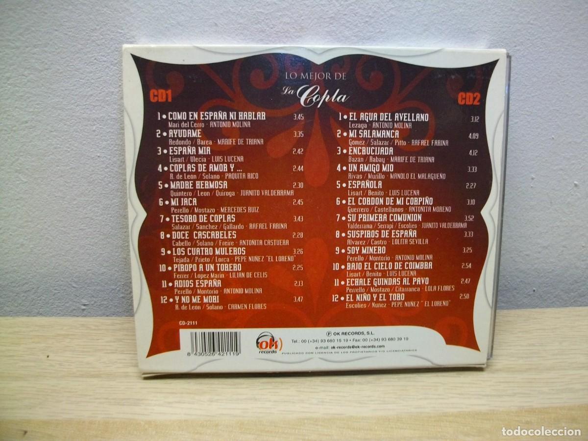 CDs de m&uacute;sica: Lo Mejor De La Copla 2 CD - Foto 2