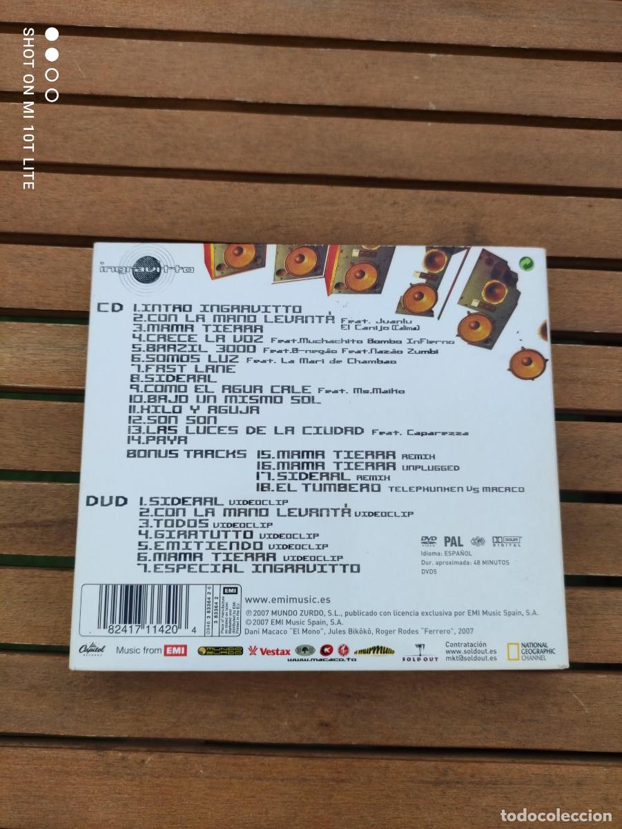 CDs de m&uacute;sica: LOTE MACACO . INGRAVITTE ( CD + DVD ) Y PUERTO PRESENTE ( CD ). - Foto 7