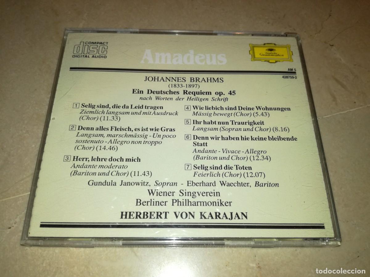 CDs de m&uacute;sica: J. BRAHMS-AMADEUS - Foto 2