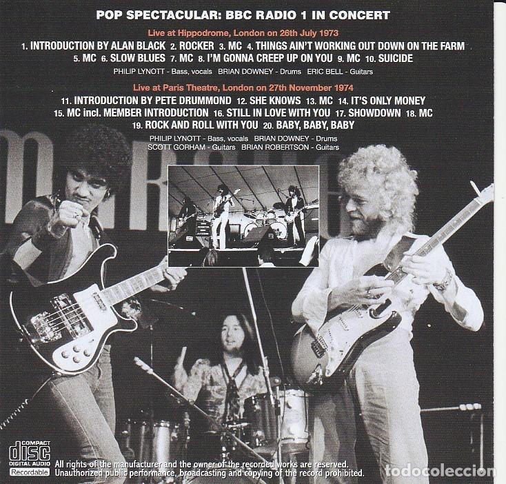 CDs de m&uacute;sica: CD THIN LIZZY - POP SPECTACULAR - Live BBC Radio 1 - Foto 2