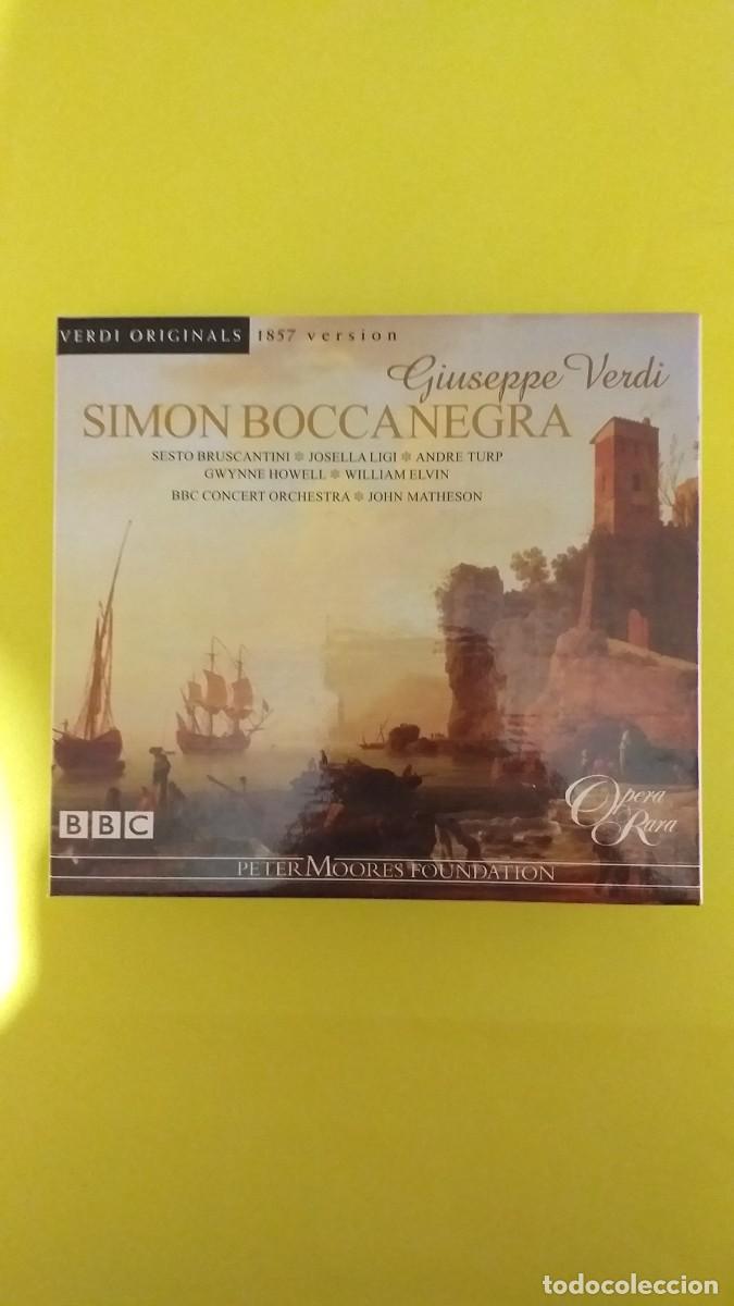 CDs de m&uacute;sica: GIUSEPPE VERDI-SIMON BOCCANEGRA (versi&oacute;n original de 1857) 2 cd - Foto 1