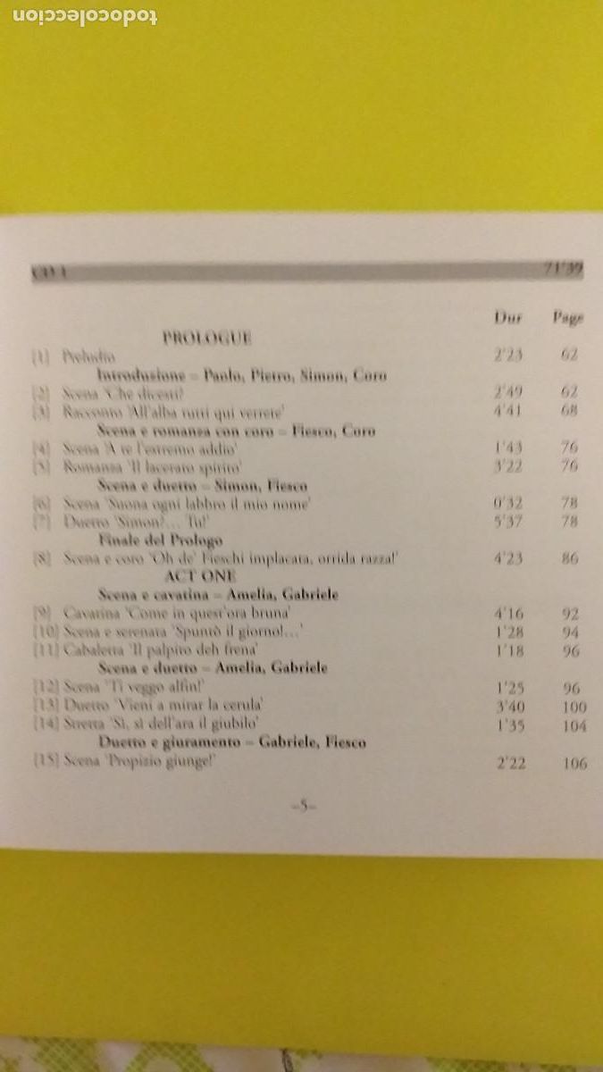 CDs de m&uacute;sica: GIUSEPPE VERDI-SIMON BOCCANEGRA (versi&oacute;n original de 1857) 2 cd - Foto 6