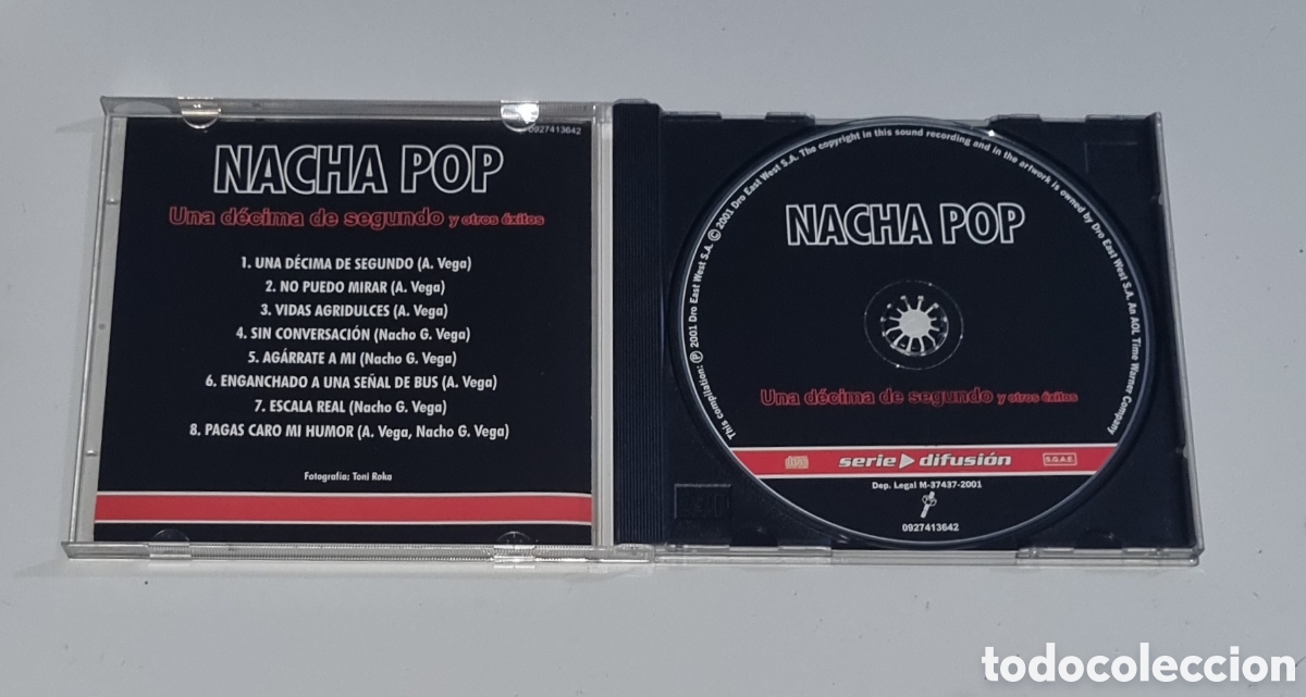 CDs de m&uacute;sica: NACHA POP / CD / UNA D&Eacute;CIMA DE SEGUNDO Y OTROS &Eacute;XITOS - Foto 2