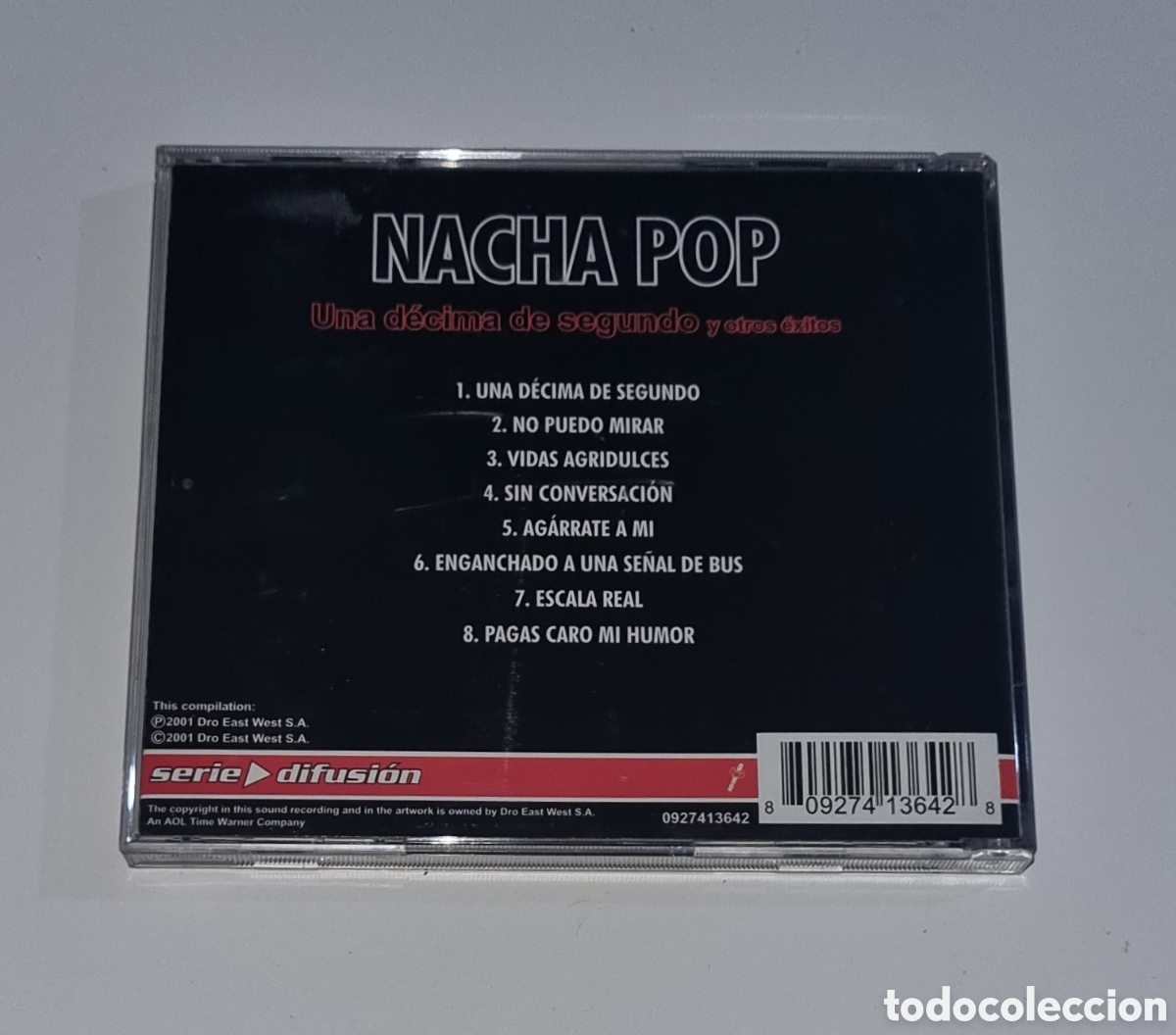 CDs de m&uacute;sica: NACHA POP / CD / UNA D&Eacute;CIMA DE SEGUNDO Y OTROS &Eacute;XITOS - Foto 3