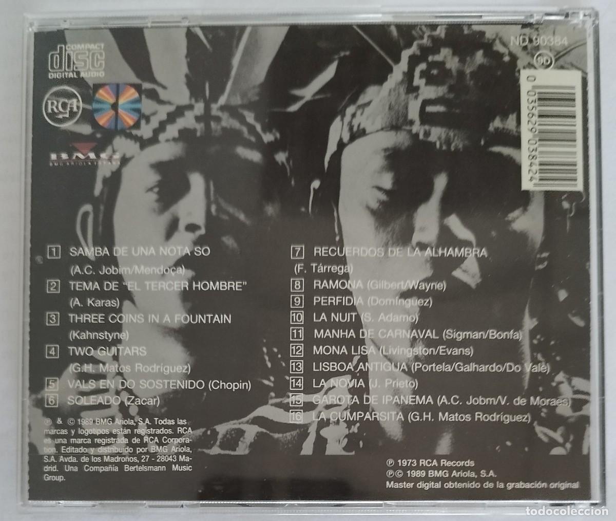 CDs de m&uacute;sica: LOS INDIOS TABAJARAS, 16 GRANDES EXITOS - Foto 2