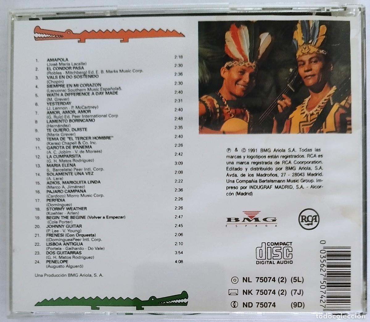 CDs de m&uacute;sica: LOS INDIOS TABAJARAS, 24 MELODIAS INOLVIDABLES - Foto 2