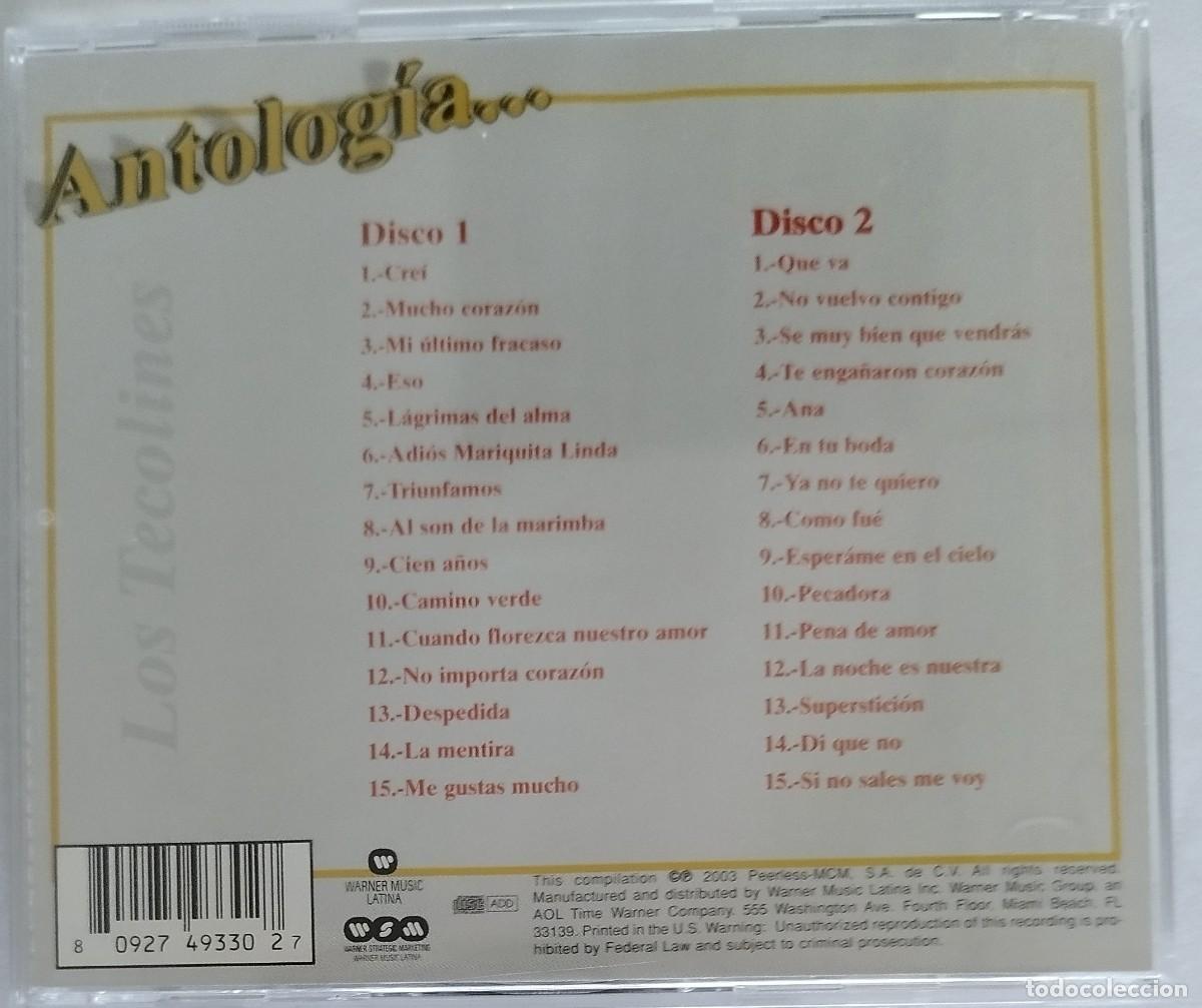 CDs de m&uacute;sica: LOS TECOLINES, ANTOLOGIA... - Foto 2