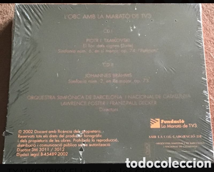 CDs de m&uacute;sica: CD. AUDIO DOBLE. BRAHMS Y TXAIKOVSKY - Foto 2