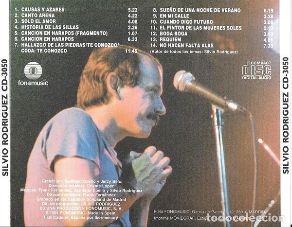 CDs de m&uacute;sica: Silvio Rodr&iacute;guez &ndash; Causas Y Azares - Foto 2