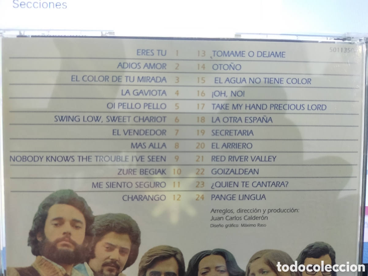 CDs de m&uacute;sica: Mocedades CD grandes &eacute;xitos 24 temas 1994 - Foto 2