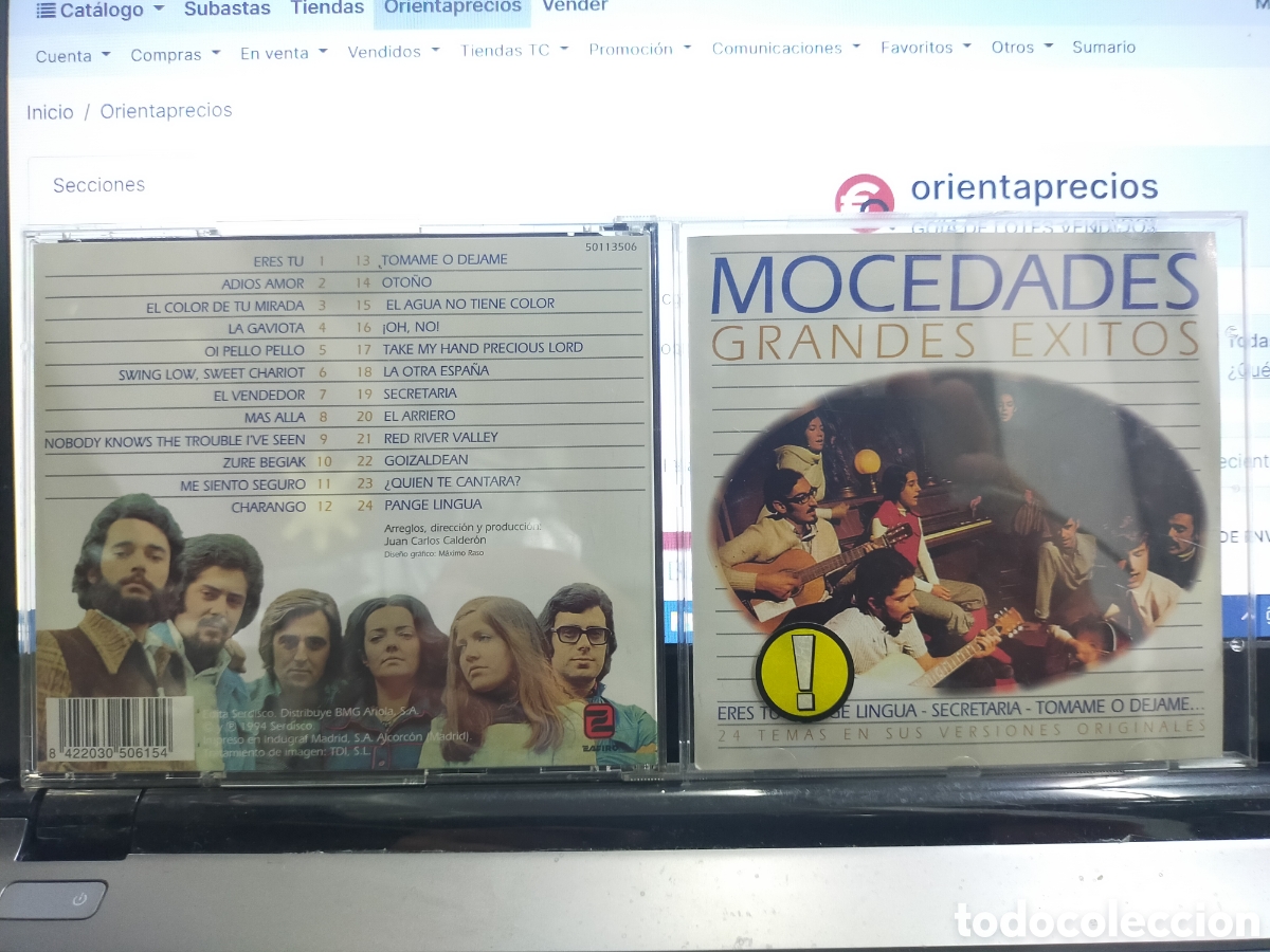 CDs de m&uacute;sica: Mocedades CD grandes &eacute;xitos 24 temas 1994 - Foto 1